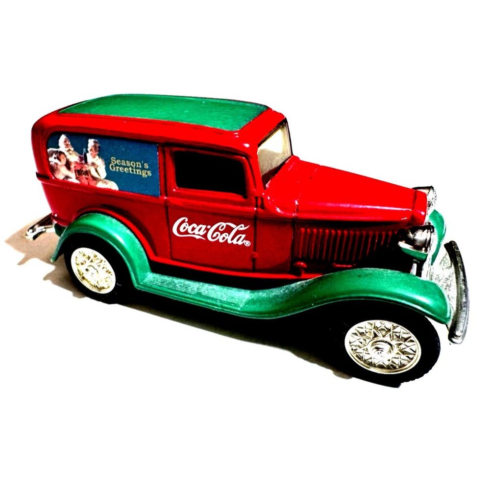 ERLT Coca-Cola 1932 Ford panel Delivery trucks Die cast Holiday Christmas